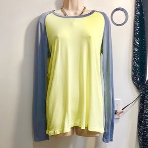 Champion – – duo dry gray/yellow long sleeve